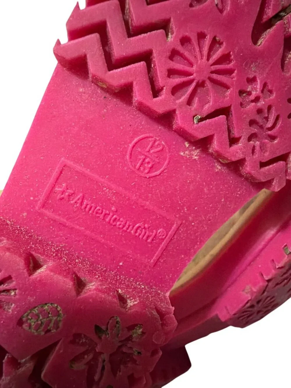 American Girl rubber sole